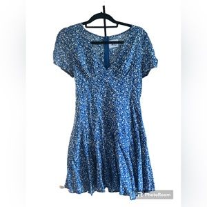Princess Polly, US size 6, blue, floral, mini dress